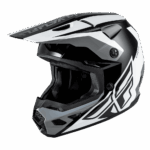 Fly Racing Kinetic Crest Helmet - Black White Grey