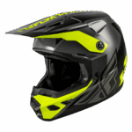 Fly Racing Kinetic Crest Helmet - Grey Black Yellow