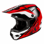 Fly Racing Kinetic Crest Helmet - Red Black White