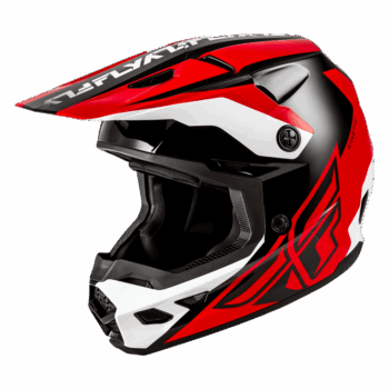 Fly Racing Kinetic Crest Helmet - Red Black White
