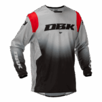 Fly Racing Kinetic DBK Jersey - Grey Black Red - Front