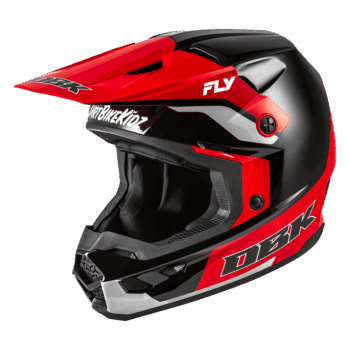 Fly Racing Kinetic DBK Special Edition Helmet - Black Red Grey
