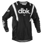 Fly Racing Kinetic Mesh DBK Jersey - Black White - Front