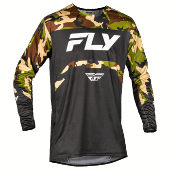 Fly Racing Rayce Jersey - Black Camo - Front