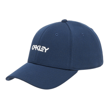 Oakley 6 Panel Stretch Cap - Navy Blue White