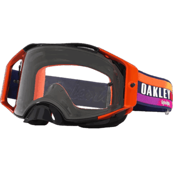 Oakley Airbrake MX Troy Lee Designs Goggles - Navy Sunrise - Clear Lens