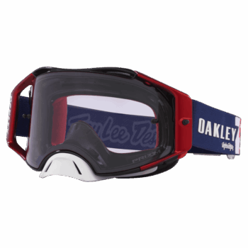 Oakley Airbrake MX Troy Lee Designs Goggles - Red White Blue Stars Strap - Low Light Prizm Lens