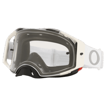 Oakley Airbrake Tuff Blocks MX Goggle - White - Clear