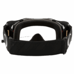 Oakley Airbrake Tuff Blocks Roll Off MX Goggle with black frame and clear lens for motocross racing.
