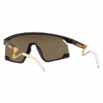 Oakley BXTR Metal Sunglasses with tinted lenses and white arms, designed for sports and outdoor activities.