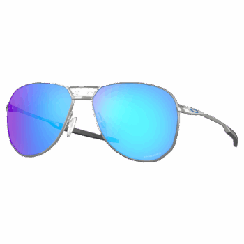 Oakley Contrail Sunglasses - Satin Chrome Prizm Sapphire Lens