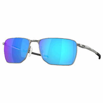 Oakley Ejector Sunglasses - Satin Chrome Prizm Sapphire Lens
