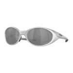Oakley Eye Jacket Redux Sunglasses - Silver - Prizm Black Polarized Lens