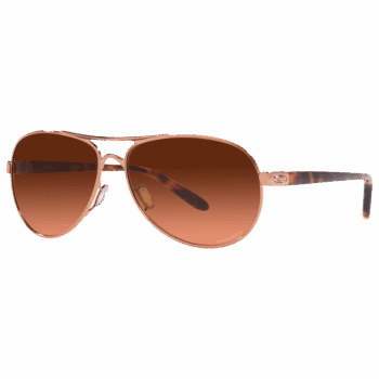 Oakley Feedback Women Sunglasses - Rose Gold Prizm Brown Gradient Lens