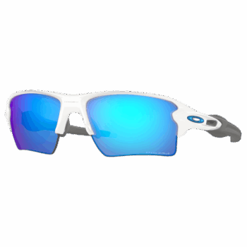 Oakley Flak 2.0 XL Sunglasses - Polished White - Prizm Sapphire Lens