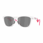 Oakley Frogskins Hybrid Sunglasses - Matte White / Prizm Black Lens