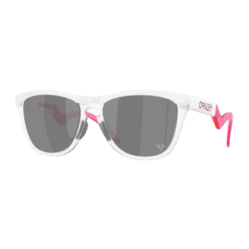 Oakley Frogskins Hybrid Sunglasses - Matte White / Prizm Black Lens