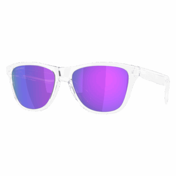 Oakley Frogskins S Sunglasses - Polished Clear - Prizm Violet Lens