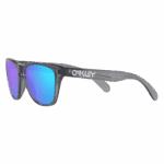 Oakley Frogskins XXS Youth Sunglasses with blue mirrored lenses and black frame, designed for young sports enthusiasts.