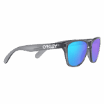 Oakley Frogskins XXS Youth Sunglasses with mirrored blue lenses and black frame, designed for young sports enthusiasts.