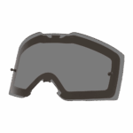 Anti-fog racing goggle lens for motorsport, designed for high-performance Grand Prix racewear, providing clear vision and protection during competitive racing events.