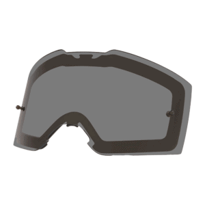 Anti-fog racing goggle lens for motorsport, designed for high-performance Grand Prix racewear, providing clear vision and protection during competitive racing events.