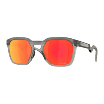 Oakley HSTN SQ Sunglasses - Matte Grey Smoke - Prizm Ruby Lens