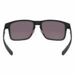 Oakley Holbrook Metal Sunglasses with black frame and grey lenses, stylish and durable for outdoor activities.