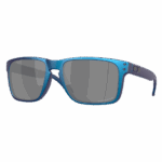 Oakley Holbrook XL Sunglasses - Matte Cyan / Blue Colorshift / Prizm Black Polarised Lens