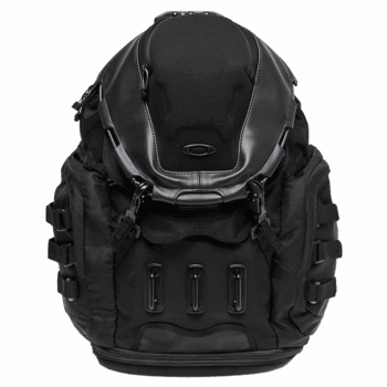 High-quality black racing backpack with multiple compartments, ideal for motorsport enthusiasts and racewear gear storage. Durable design perfect for Grand Prix race events and racing accessories.