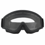 Oakley L Frame MX Goggle with carbon fibre frame and clear lens for motocross protection.