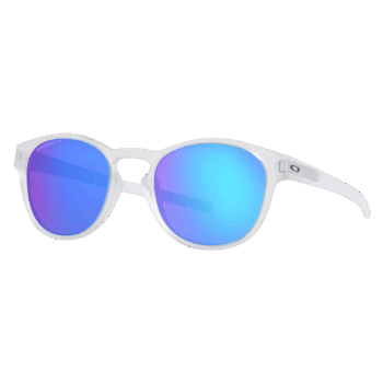 Oakley Latch Sunglasses - Matte Clear - Prizm Sapphire Lens
