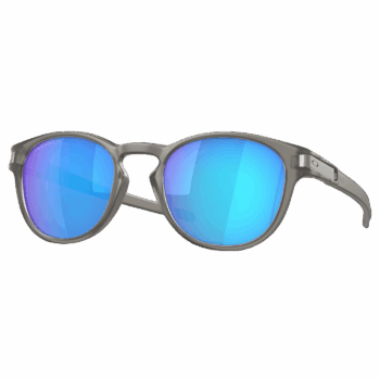 Oakley Latch Sunglasses - Matte Grey Ink - Prizm Sapphire Iridium Polarised Lens