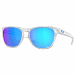 Oakley Manorburn Sunglasses - Polished Clear - Prizm Sapphire Lens