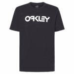 Oakley Mark II 2.0 T-Shirt in black with white Oakley logo, casual racing-inspired apparel.