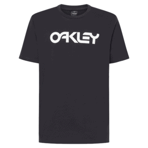 Oakley Mark II 2.0 T-Shirt in black with white Oakley logo, casual racing-inspired apparel.