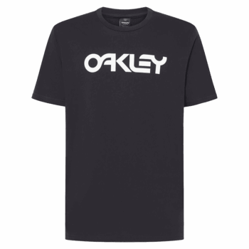 Oakley Mark II 2.0 T-Shirt in black with white Oakley logo, casual racing-inspired apparel.