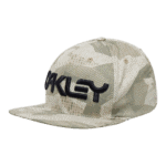 Oakley Mark III Cap in Light Grey and Camo pattern, stylish and functional headwear for outdoor activities.