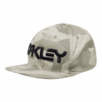 Oakley Mark III Cap in Light Grey and Camo pattern, stylish and functional headwear for outdoor activities.
