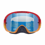 Oakley O Frame 2.0 Pro MX Troy Lee Designs goggles with blue lens and colourful frame for motocross racing.