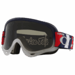 Oakley O Frame MX Troy Lee Designs Goggles - TLD Red - White - Blue - Stars Strap - Dark Grey Lens