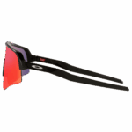 Oakley Sutro Lite Sweep sunglasses with mirrored lenses and black frame, designed for sports and outdoor activities.