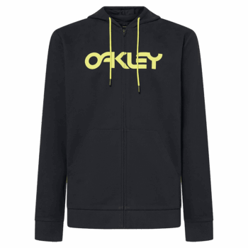 Oakley Teddy Full Zip Hoodie - Black Yellow