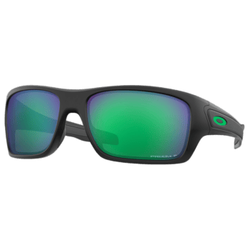 Oakley Turbine Sunglasses - Matte Black - Prizm Jade Polarised Lens