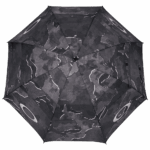 Oakley windproof umbrella with a black and grey camouflage pattern, designed for durability and style in rainy weather.
