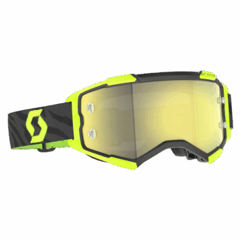 Scott Fury Chrome Goggle - Black - Neon Yellow - Yellow Chrome Lens