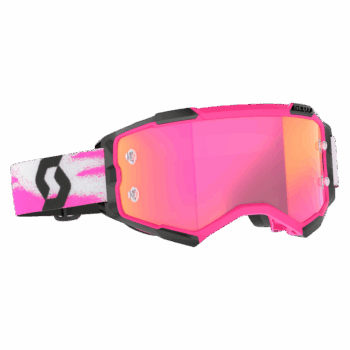 Scott Fury Chrome Goggle - Pink Black - Pink Chrome Lens