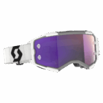 Scott Fury Chrome Goggle - White Black - Purple Chrome Lens