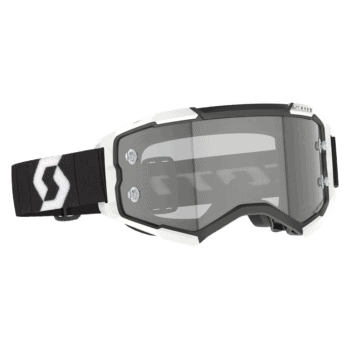Scott Fury Light Sensitive Goggles - Black White - Light Grey