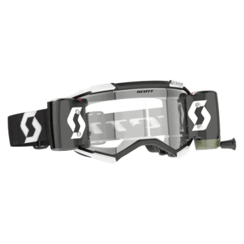Scott Fury WFS Goggles - Black White - Clear Lens